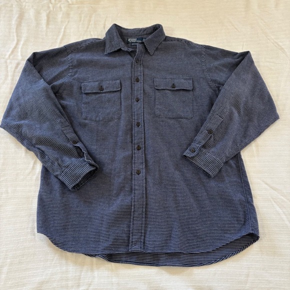 Polo Ralph Lauren Other - Polo Ralph Lauren Whitfield Shirt Mens XL Blue White Check Cotton Button Down